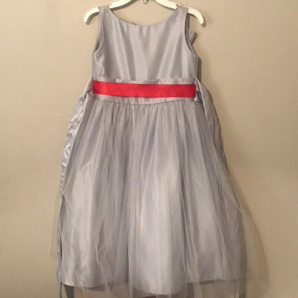 Platinum Flower Girl Dress